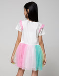 Disney Tulle Rainbow Prince Short Sleeve Midi Dress