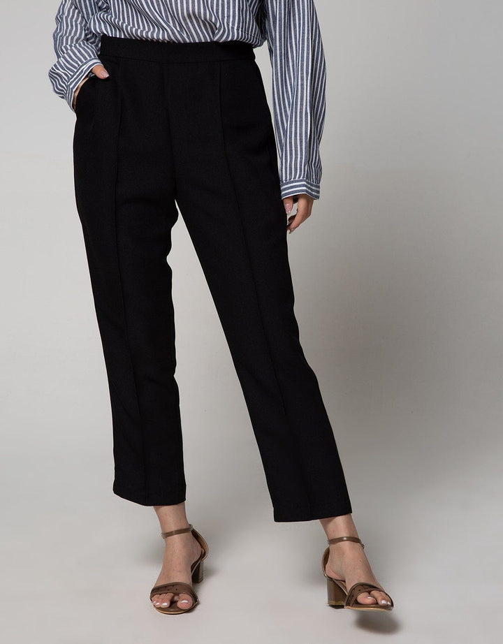 Connexion Ankle Pants With Middle Half Elastic
