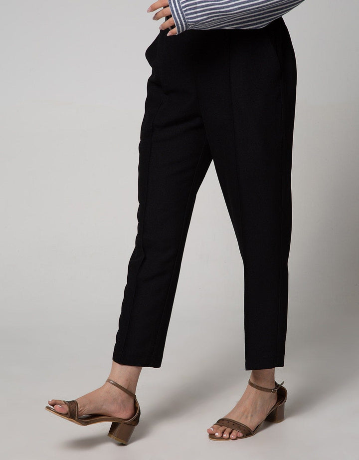 Connexion Ankle Pants With Middle Half Elastic