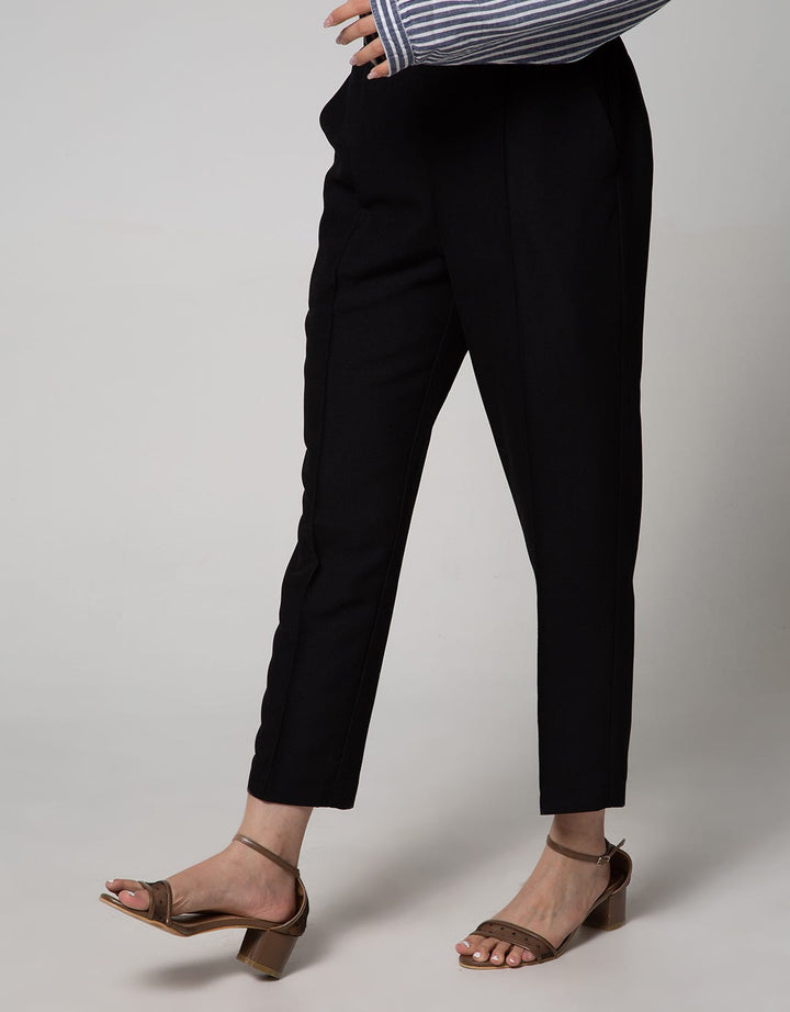 Connexion Ankle Pants With Middle Half Elastic