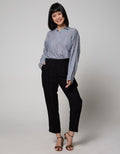 Connexion Ankle Pants With Middle Half Elastic