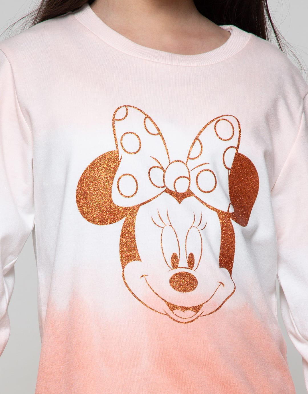 Disney Ombre Minnie Glitter Sweatshirt