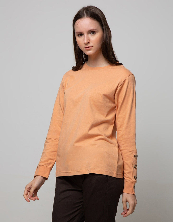 Connexion Long Sleeve T-Shirt Rn With Sleeve Button