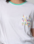Connexion Short Sleeve T-Shirt Pocket Abstract Print