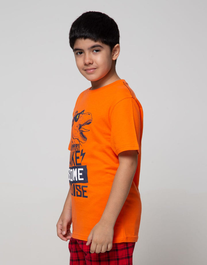 Aero Short Sleeve T-Shirt Newtee Dino Glasses