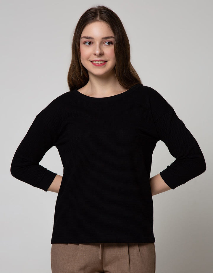 Connexion 3/4 T-Shirt Waffle Plain