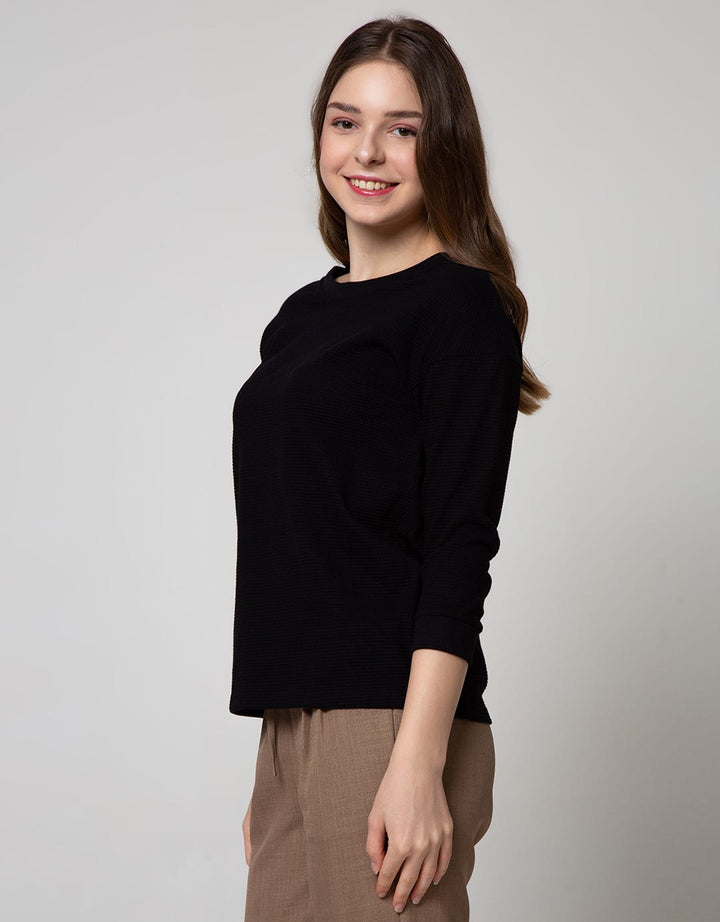 Connexion 3/4 T-Shirt Waffle Plain