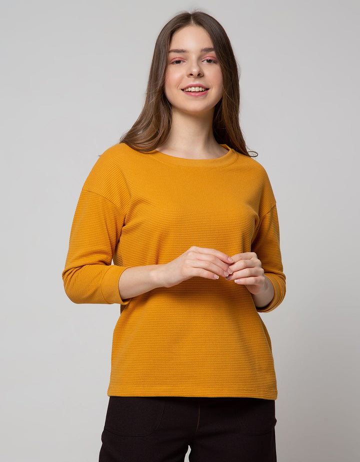 Connexion 3/4 T-Shirt Waffle Plain