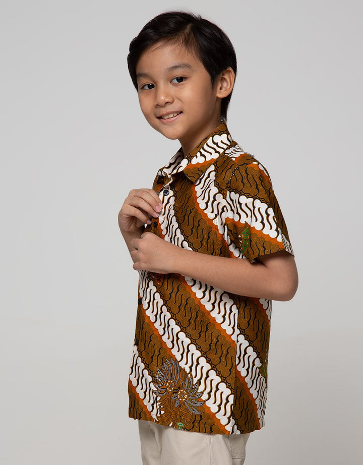 Arjuna Weda Shirt Boy Batik Parang Ukel