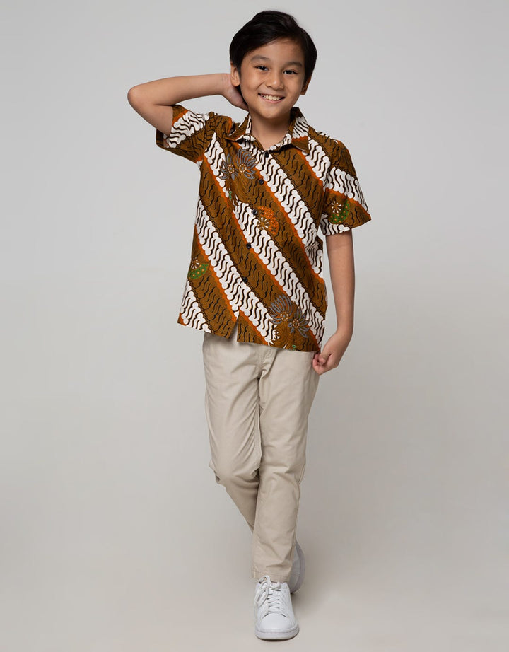 Arjuna Weda Shirt Boy Batik Parang Ukel