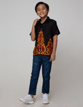 Arjuna Weda Hem Boy Batik Leaf Carving