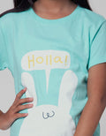 Little M Short Sleeve T-Shirt Animal Head Hola Rabbit