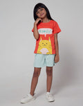 Little M Short Sleeve T-Shirt Basic Animal Head Howdy Cat
