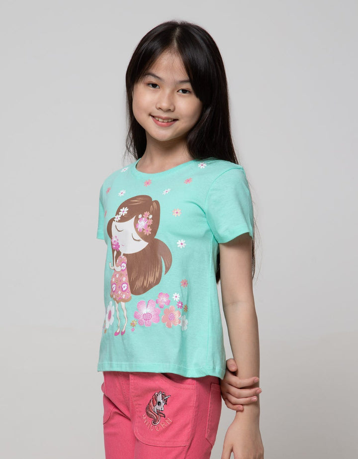 Little M Short Sleeve T-Shirt Basic Non Flowers