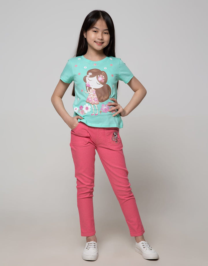 Little M Short Sleeve T-Shirt Basic Non Flowers