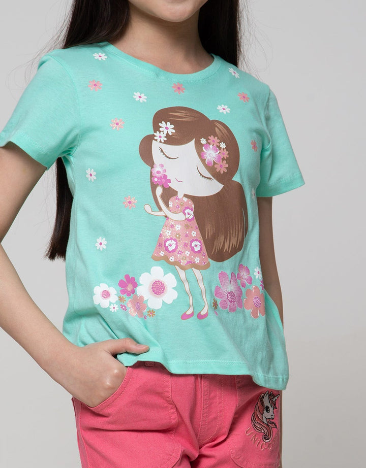 Little M Short Sleeve T-Shirt Basic Non Flowers