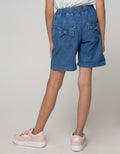 Little M Denim Short Pants 3D Ears Cat Pocket