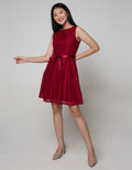 Exit Sabrina Dress With Ribbon Rope