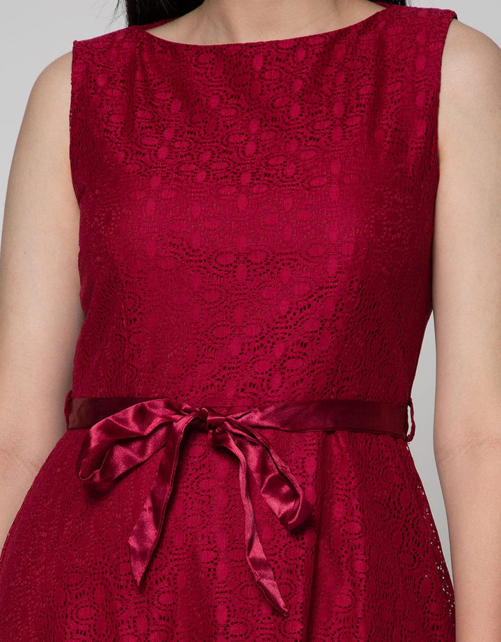Exit Sabrina Dress With Ribbon Rope