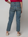 Exit Distressed Rolled Up Crop Denim