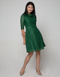 Exit Mirabeth Zribbon Neck Lace Dress