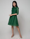 Exit Mirabeth Zribbon Neck Lace Dress