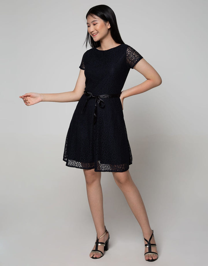 Exit Adelina Sabrina Dress With Tape