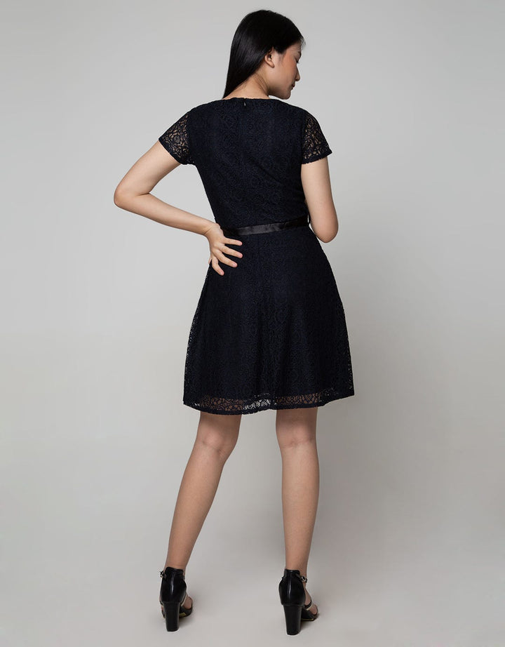 Exit Adelina Sabrina Dress With Tape