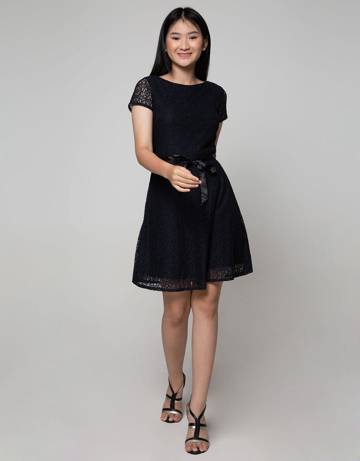 Exit Adelina Sabrina Dress With Tape