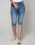 Exit Giska Rolled Crop Denim