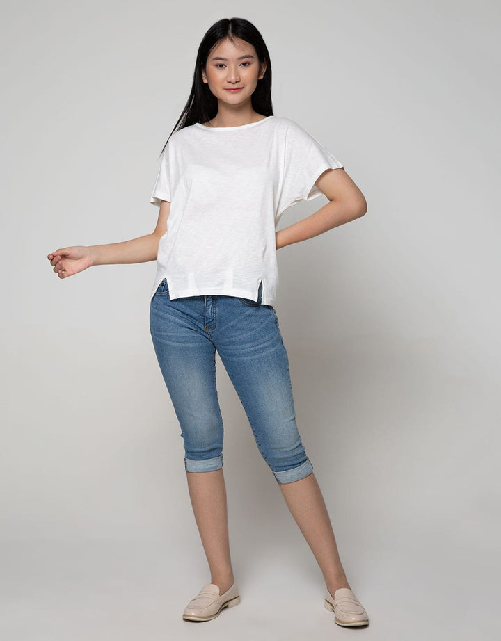 Exit Giska Rolled Crop Denim