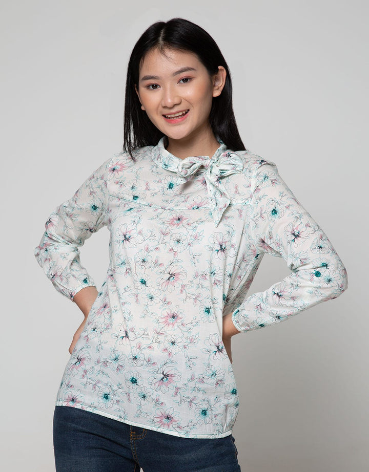 Exit Floral Blouse With Long Sleeves