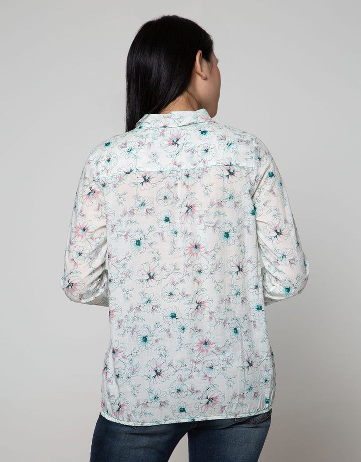 Exit Floral Blouse With Long Sleeves