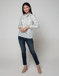 Exit Floral Blouse With Long Slevees