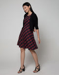 Exit 2In1 Plaid Dress With Short Outer