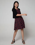 Exit 2In1 Plaid Dress With Short Outer