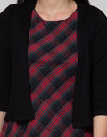 Exit 2In1 Plaid Dress With Short Outer