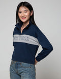 Exit Half Zipped High Neck Sweatshirt