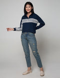 Exit Half Zipped High Neck Sweatshirt