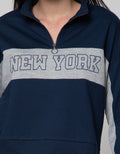 Exit Half Zipped High Neck Sweatshirt