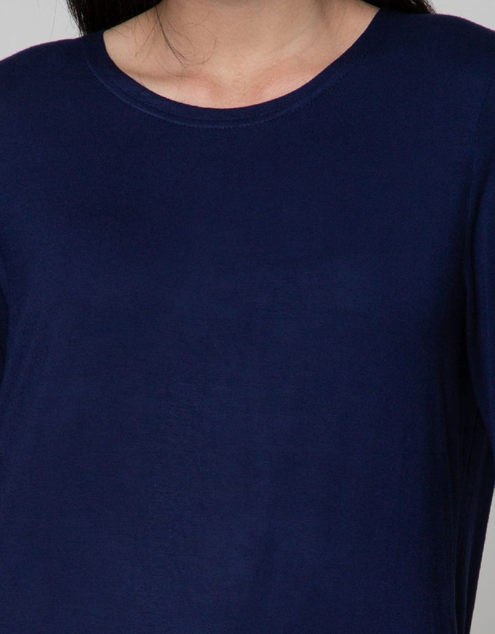 Expand Round Collar Shirt With Elatic Bands