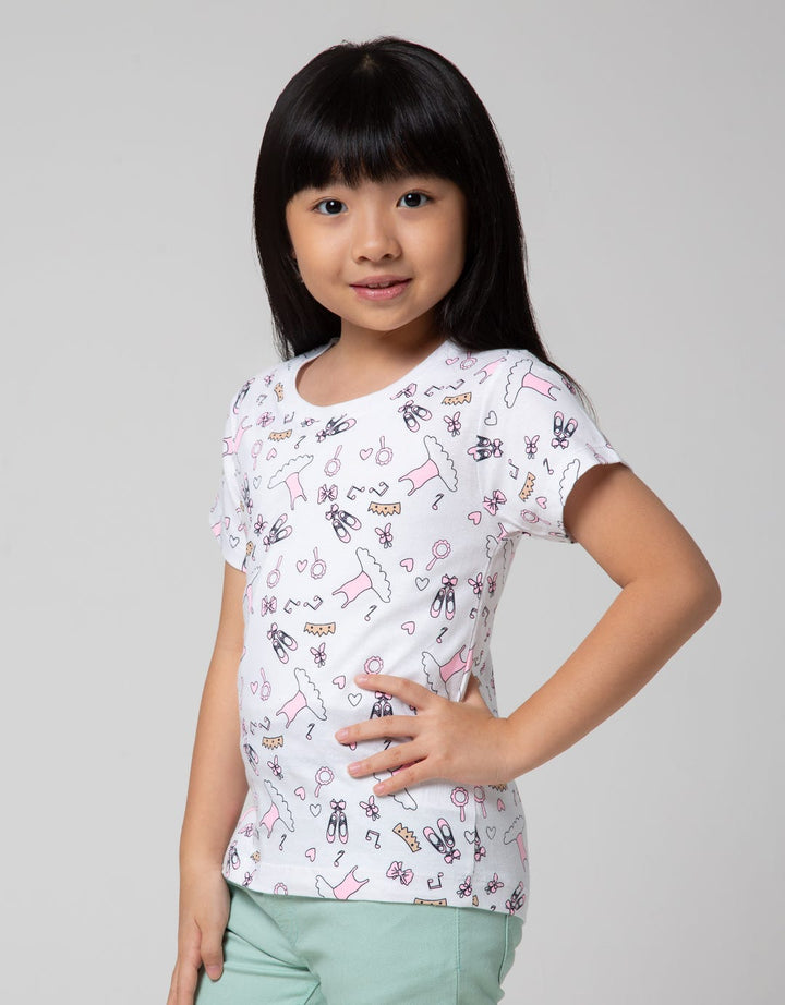 Little M Ballerina Girls T-Shirts Pack of 2