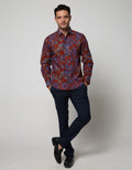 Arjuna Weda Body Fit Sawat Nitik Rentes Men's Shirt