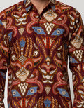 Arjuna Weda Kawung Butterfly Batik Shirt
