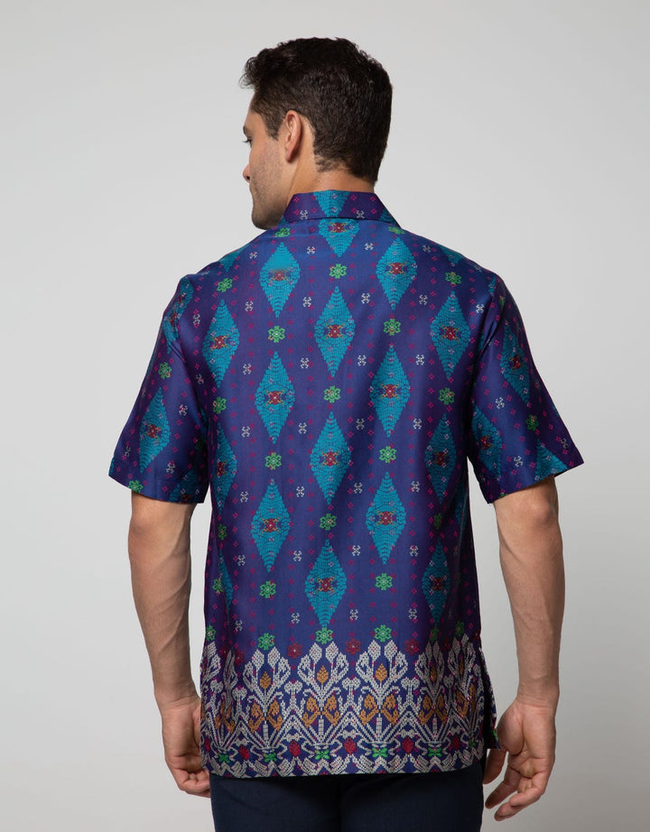 Arjuna Weda Batik Shirt with Weaving Motif