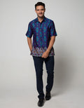 Arjuna Weda Batik Shirt with Weaving Motif