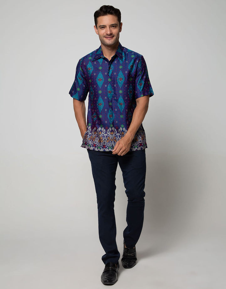 Arjuna Weda Batik Shirt with Weaving Motif
