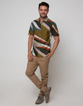 Details Short Sleeve Shirt Rayon Print Abstrak