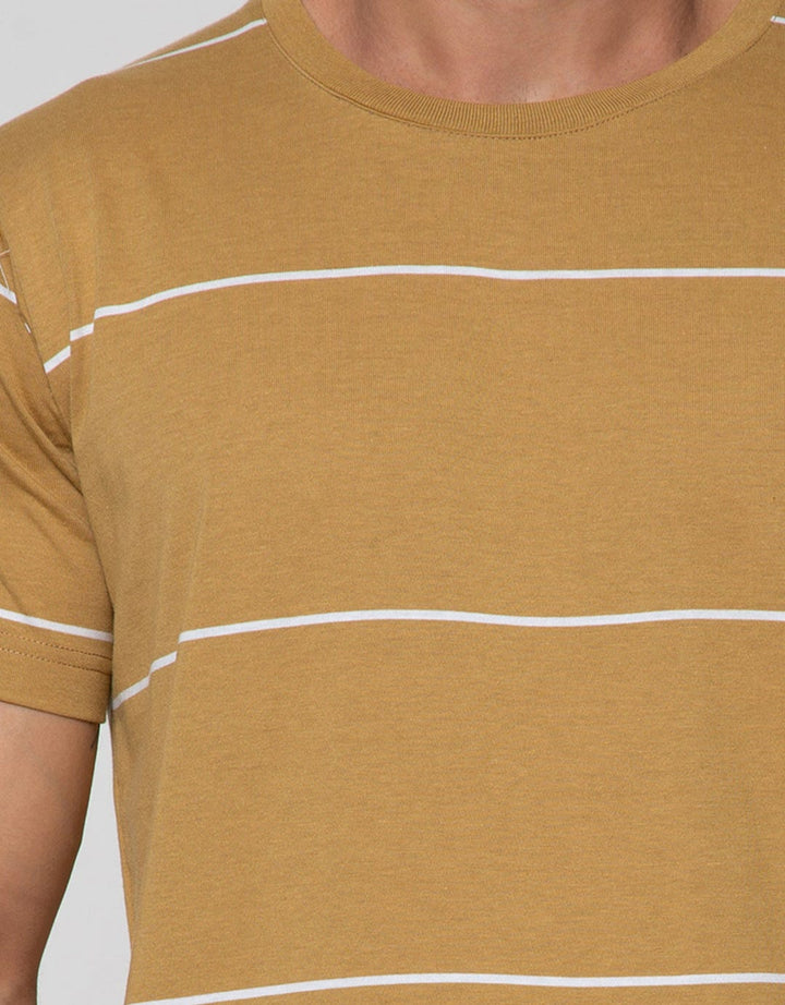 Details Short Sleeve T-Shirt Reg Stripe Engineered Cotton