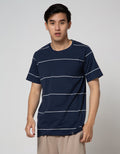Details Short Sleeve T-Shirt Reg Stripe Engineered Cotton